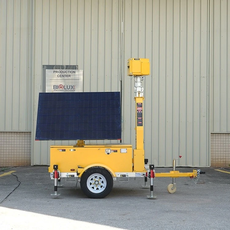 HiSOLO Portable Solar Surveillance Tower factory