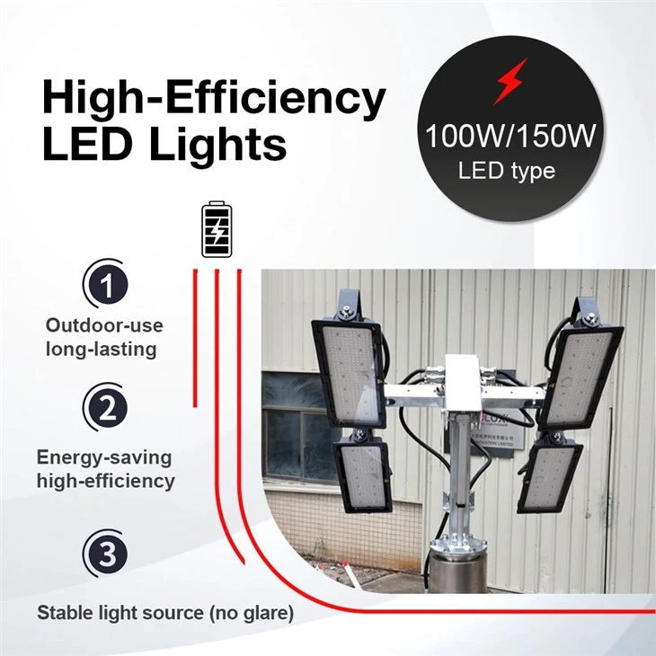 HiSKID Solar Light Tower high quality